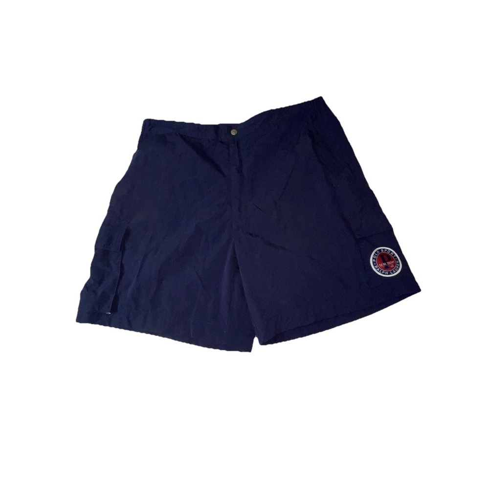 Polo Sport Ralph Lauren 12 M. Yacht Challenge Nylon Shorts Blue Size Large‎ Rare
